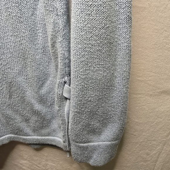 J. Jill Women’s Pullover Sweater Size Small Light Blue Side Tie Cozy Knit - Picture 3 of 8